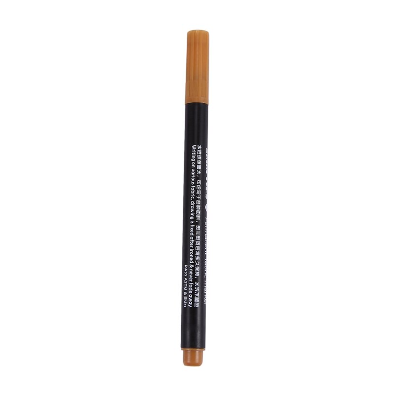 1 x Fabric Marker Pens Permanent Colors For DIY Textile Clothes T-Shirt Shoes: Auburn