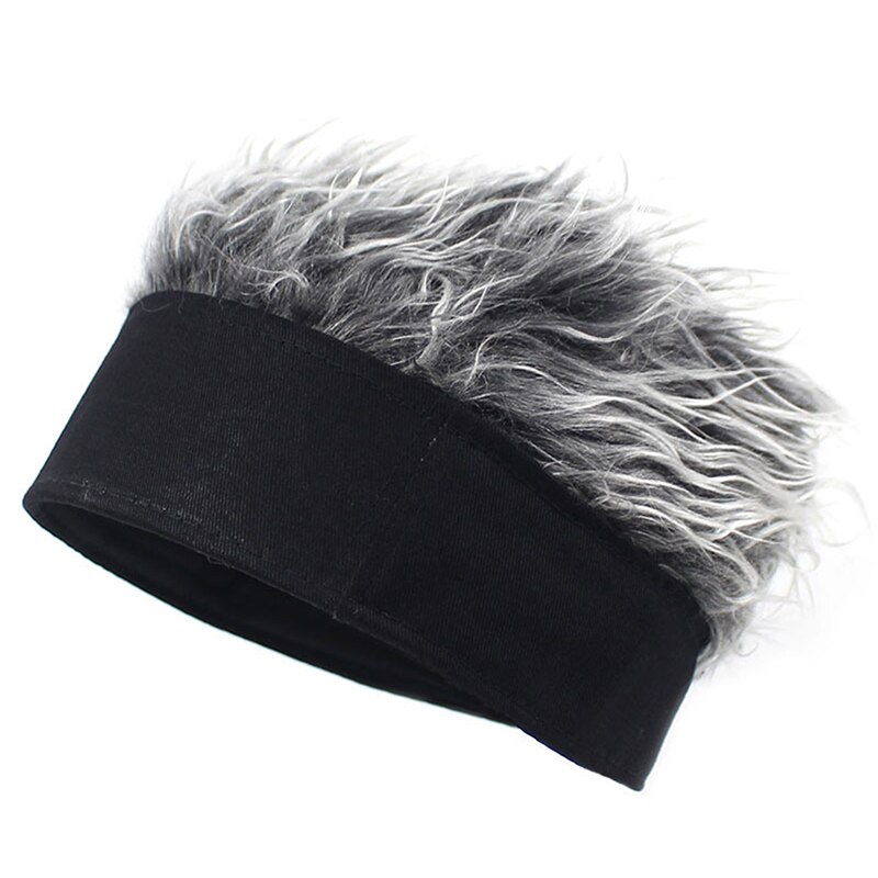 Men Women Beanie Wig Hat Fun Short Hair Caps Breathable Soft for Party Outdoor TC21