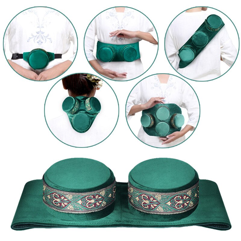 Moxa-caja de moxibustión de cobre, quemador de Moxa, palo de acupuntura, soporte para cuello, brazo, dispositivo de terapia de masaje corporal