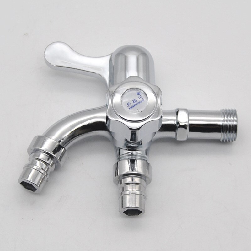Double Switch Faucet Washing Machine Faucet Double Head Multifunctional Laundry Room Tap Bathroom Accessories