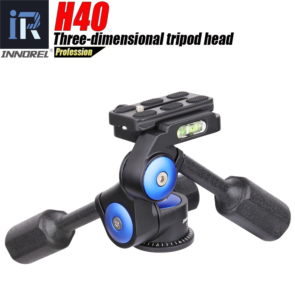 Innorel H40 Camera Statief Hoofd Driedimensionale Panoramisch Balhoofd Handvat Aanpassing Max Belasting 10Kg