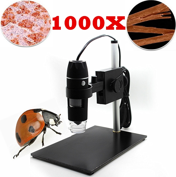 1000X 8 LED USB Digital Microscope Endoscope Camera Microscope Magnifier