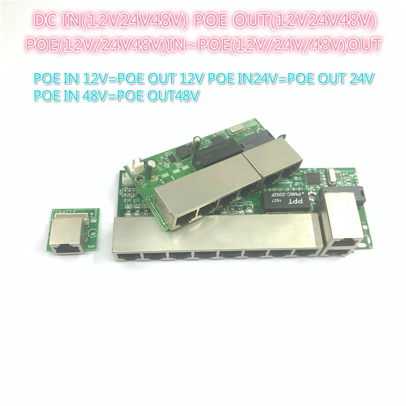 Poe 12v-24v-48v poe 12v/24v/48v poe out 12v/24v/48v poe switch 100 mbps poe poort; 100 mbps up link poort; poe powered switch nvr