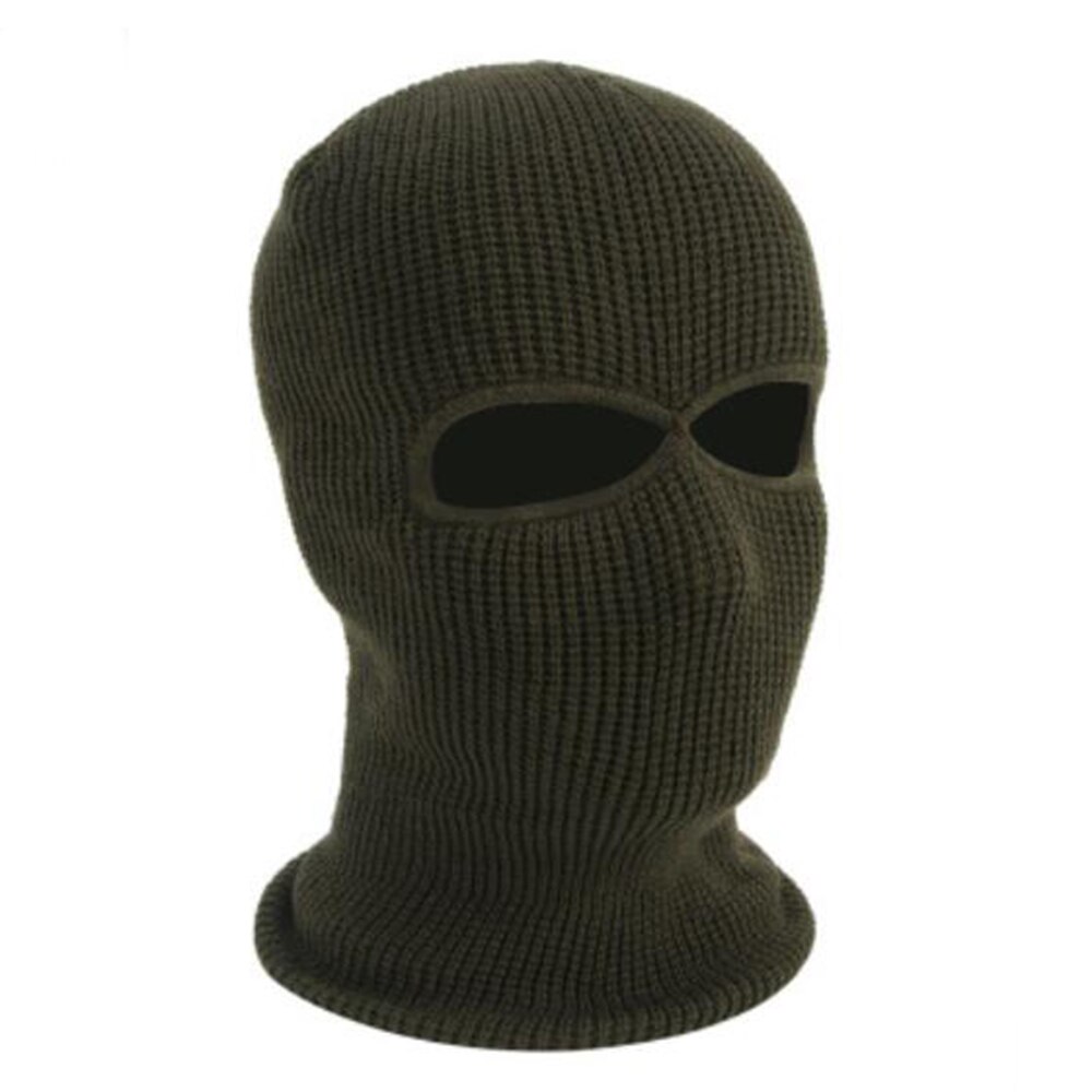 Knitted Riding Mask Full Face Windproof Unisex Face Mask for Cycling Outdoor Winter Fleece Hood Hat Sport Equipment: green