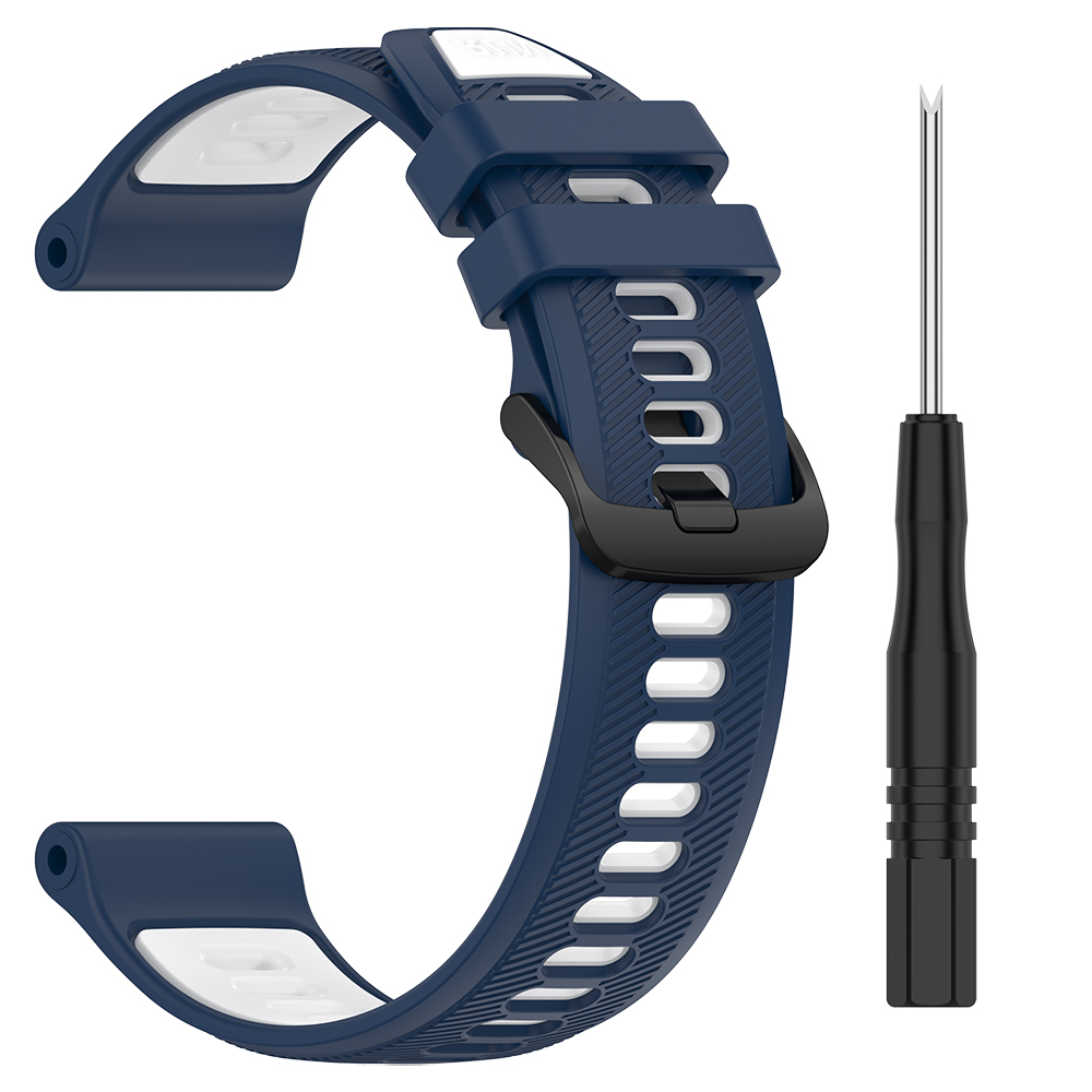 Correa deportiva de silicona para Garmin Forerunner 965, pulsera para Forerunner 955 Solar 945 LTE 935 745, accesorios de correa de reloj: Azul