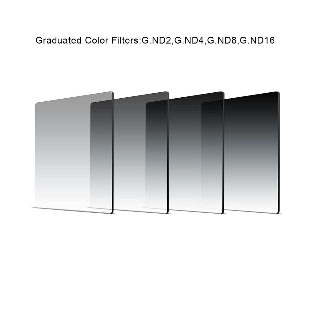 Filtre carré polychrome gris gradué ND2 ND4 ND8 ND16 filtre à densité neutre pour Kit de filtre série Cokin P pour appareil photo reflex numérique