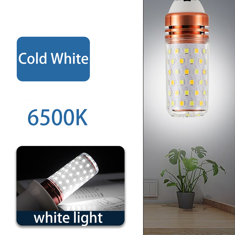 Superheldere Led Lamp Spaarlamp E14 Kleine Schroef E27 Maïslamp Huishoudelijke Verlichting Drie Kleuren Dimmen Volledig Spectrum 220V: WHITE / Blauw / 28W
