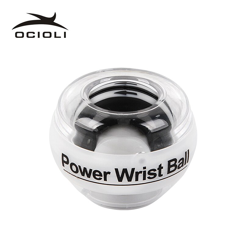 Spinning Power Wrist Ball Trainer Muscle Relaxation Strength Strengthener Rotor Gym Hand Exerciser Home Gym: White