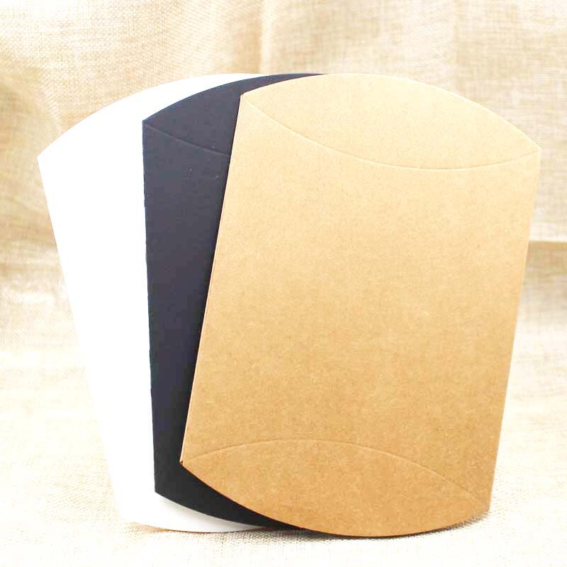 zerongE jewelry pillow box black/brown/white color cardboard paper box 20pcs per lot for /candy favors/products