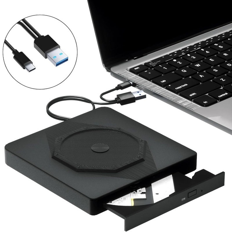 USB 3.0 3D Bluray Burner BD 6X Reader&Writer Drive External Blu ray Drives CD DVD Player Recorder for Windows 7/8/10/11 MacOS