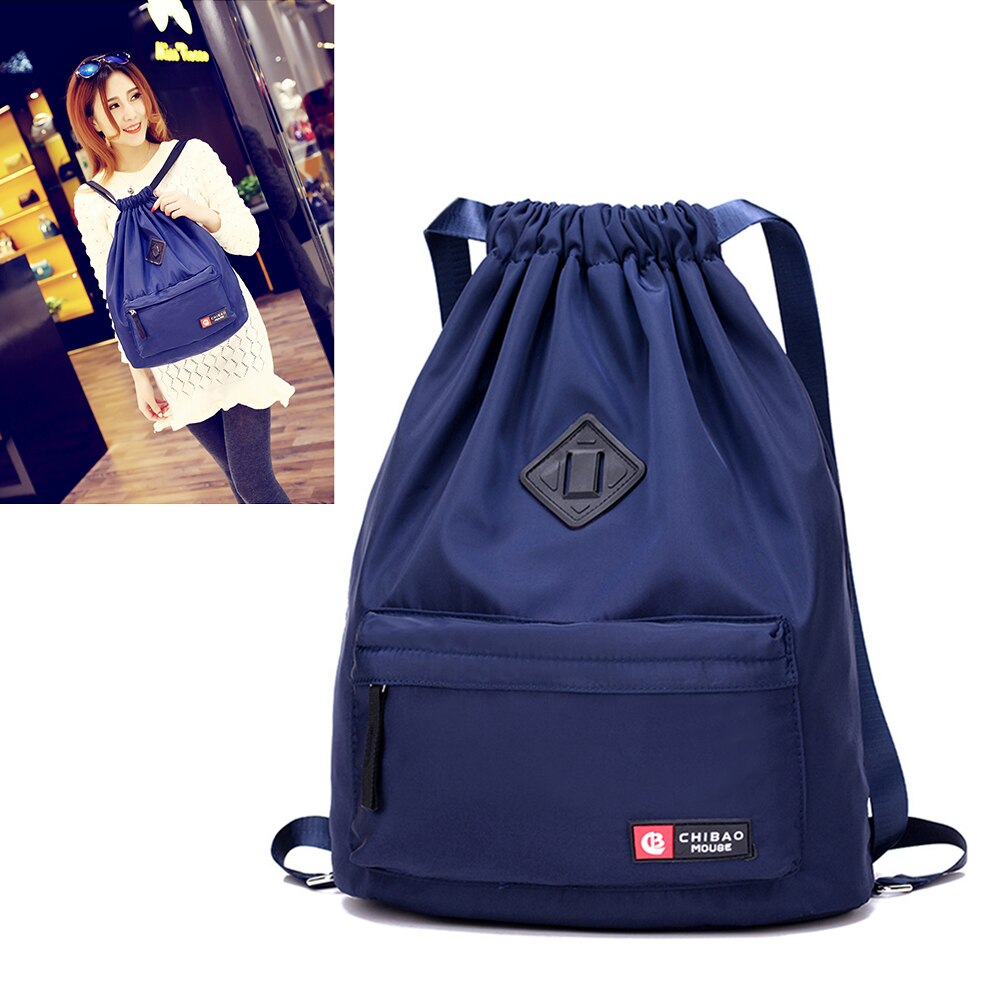 Waterproof Sport Bag Gym Bag Softback Sports Backpacks Women Men Sports Bags Sport Accessories Bag for Gym Fitness Running: Blue