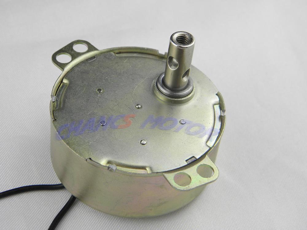 Chancs 2 stk gear drejebordsmotor tyc -50 12v ac 10-12 o / min cw / ccw reduktionsgearmotor langsom hastighed elmotor