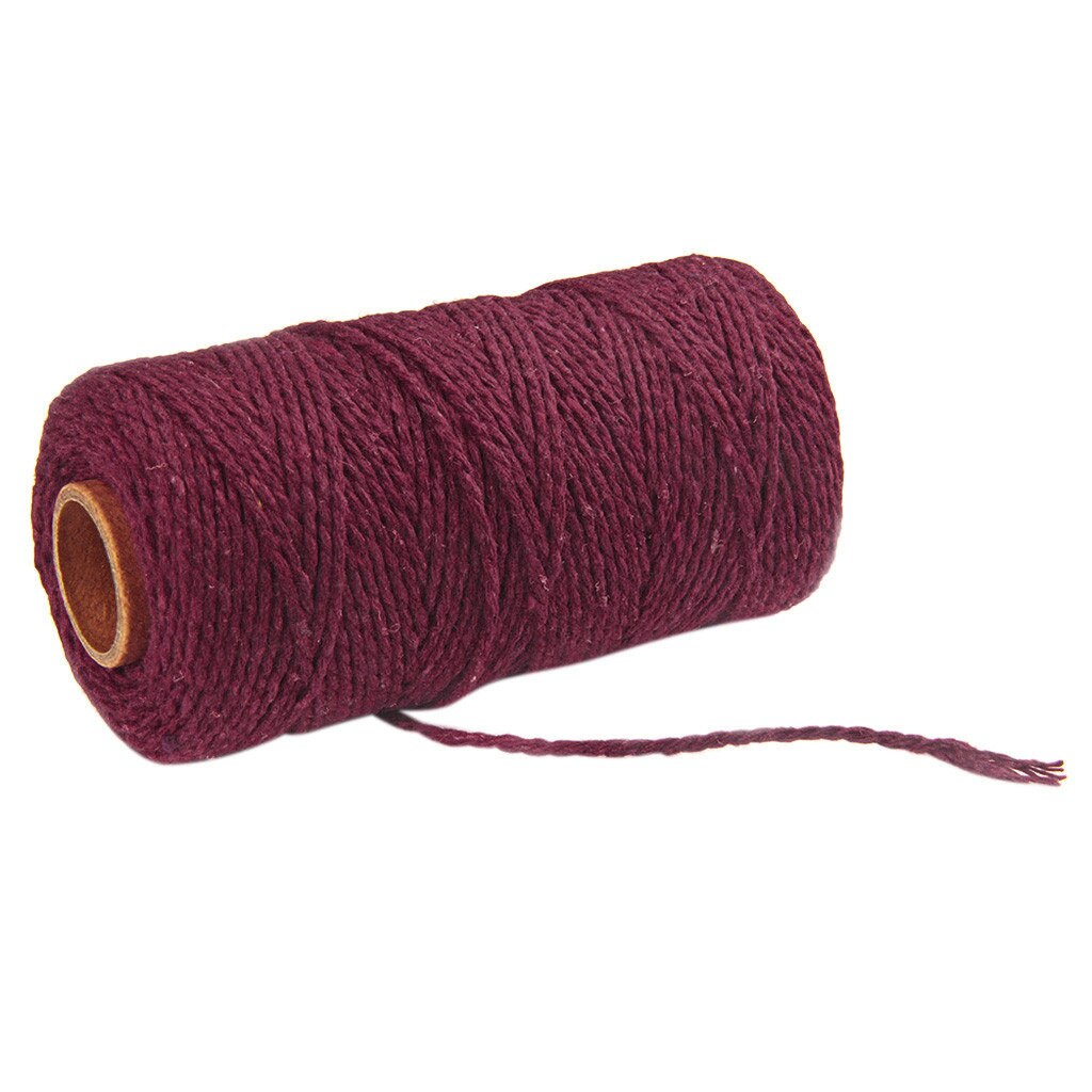 4 Baumwollseile 8 Mm X 10 M – Schwarz, Rot, Rosa, Lila – Weich, Wiederverwendbar, Für Makramee & DIY-Projekte
