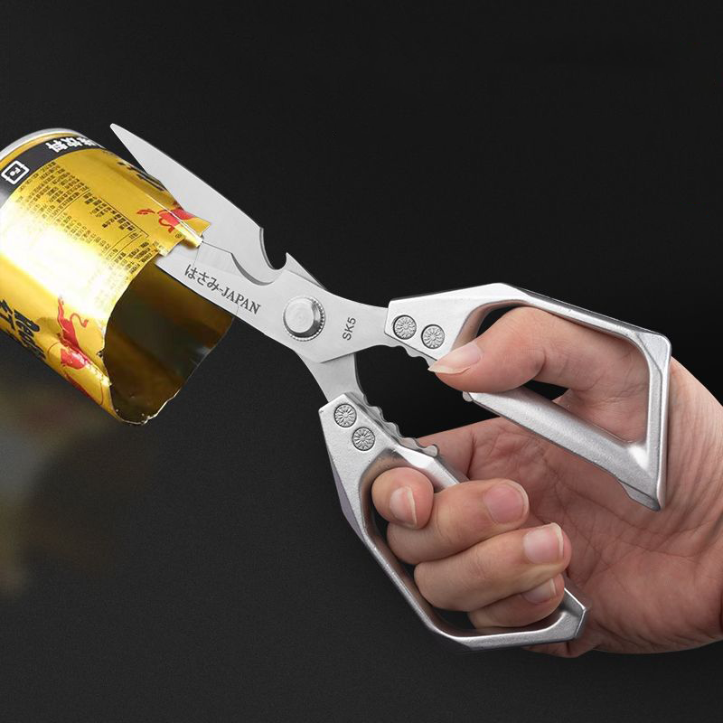 Keukenschaar Multifunctionele roestvrijstalen huishoudschaar voor het knippen van kippen en vissen, speciale schaar