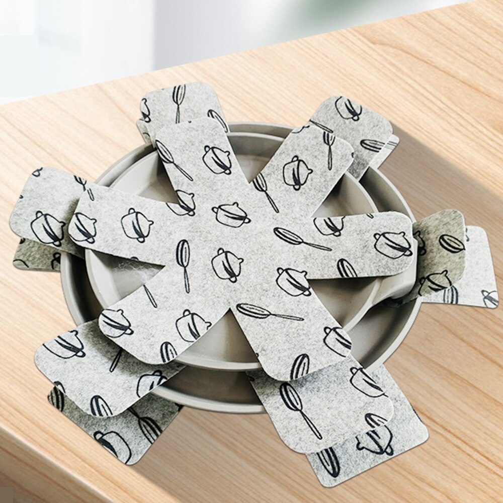 Nicht-Stock Schutz Pad Pfanne Topf Teiler Pads zu Verhindern Kratzer Trennen Und Schützen Oberflächen für Kochgeschirr Küche Tischset