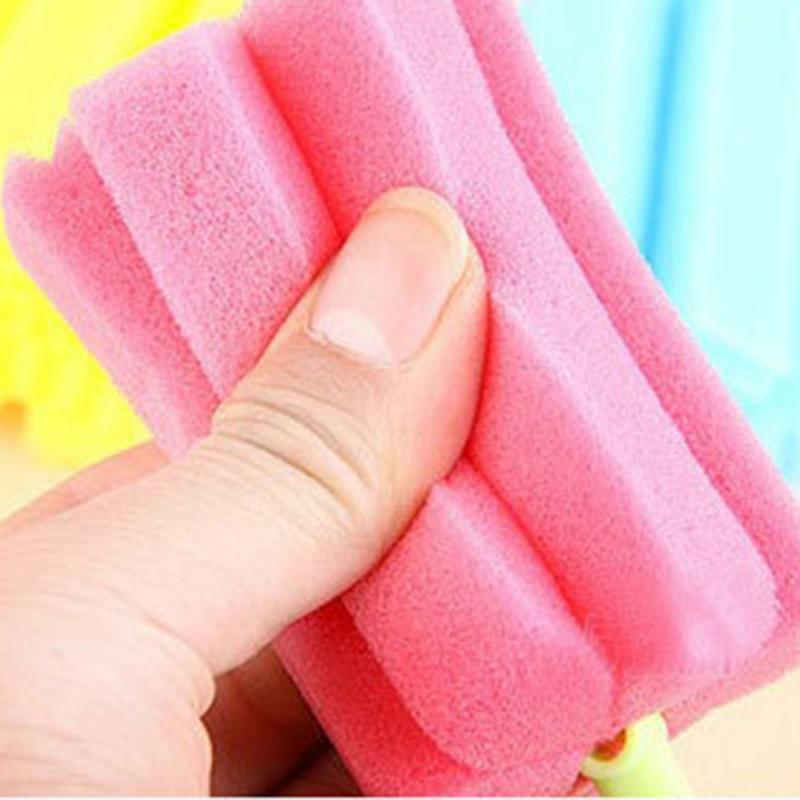 Long Handle Baby Bottle Brush Sponge Cup Brush Kitchen Cleaning-Tool Sponge Brush For Wineglass Bottle Coffe Tea Glass Cup
