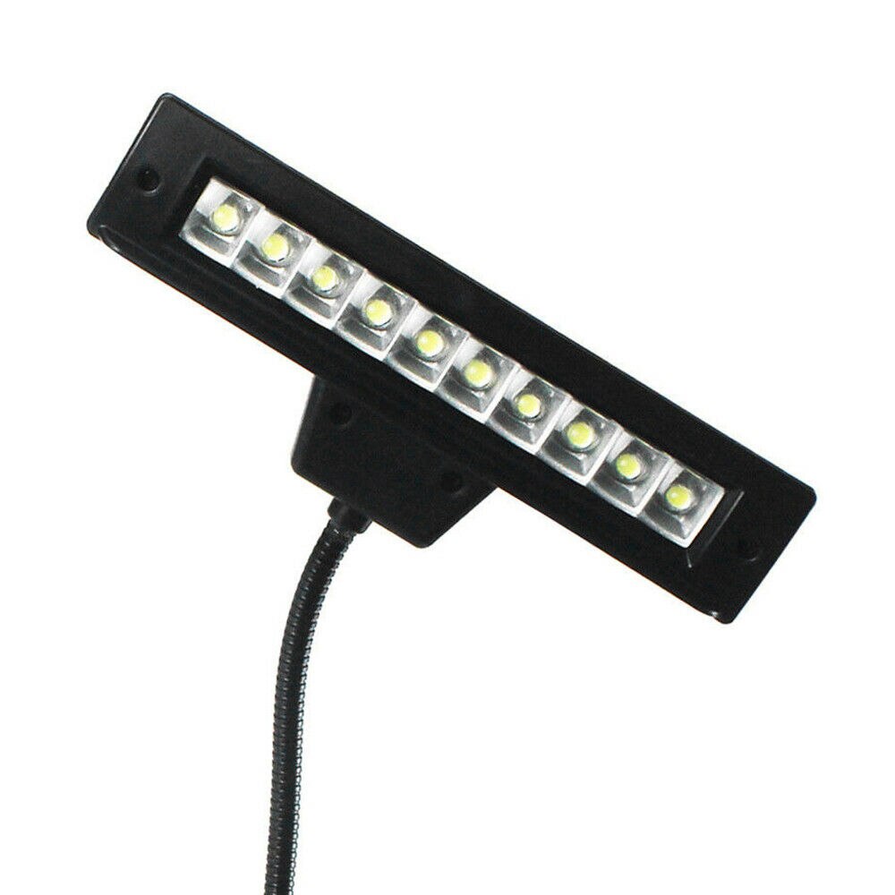 10 led lys camper tilbehør rv lys skrivebord læsebog lampe sort batteri til van campingvogn båd autocamper lastbil