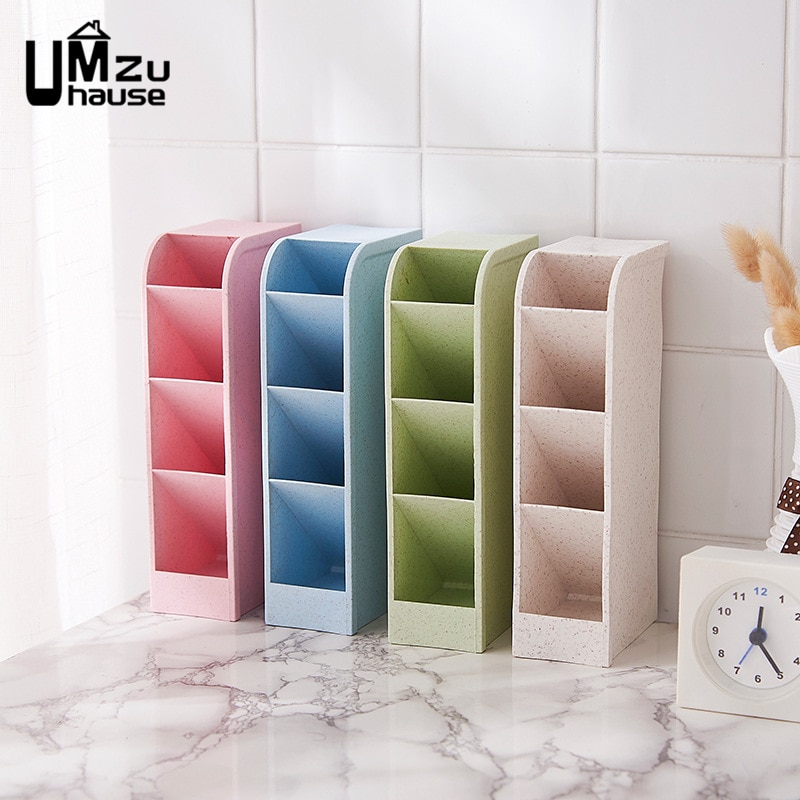 Cajas de almacenamiento para lápices, cajones divisores de maquillaje, soportes para cepillo de dientes, organizador multifunción, organización de la oficina en casa