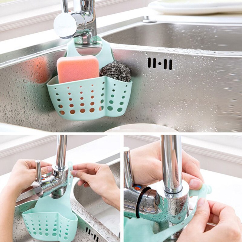 Køkkenredskab svampafløbsholder sugekop vask hylde sæbe sucker opbevaringshylde kurv vaskeklud eller toilet sæbehylde