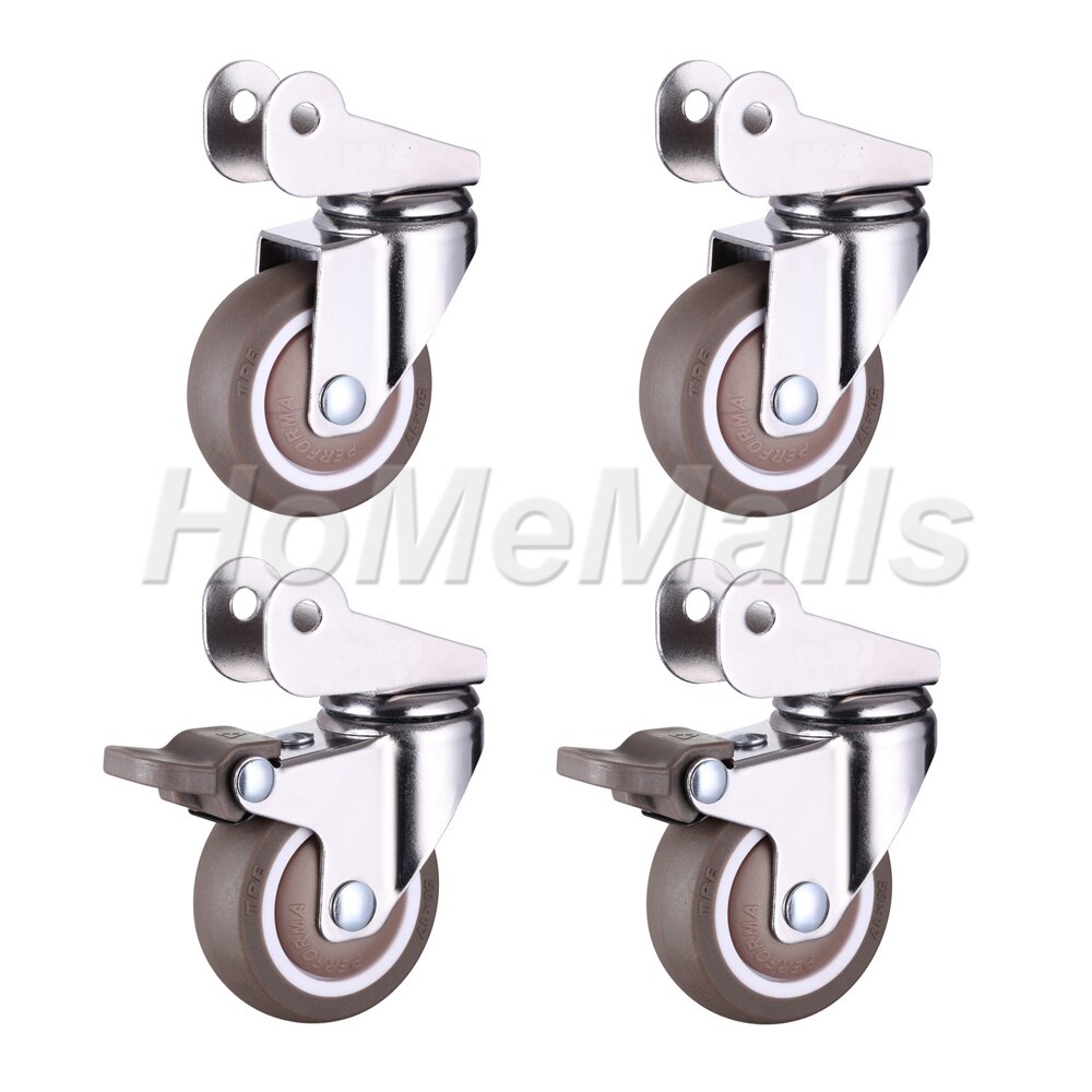 Ruedas para cunas y otros equipos pequeños, ruedas pequeñas que no dañan el suelo, 2/4 unidades