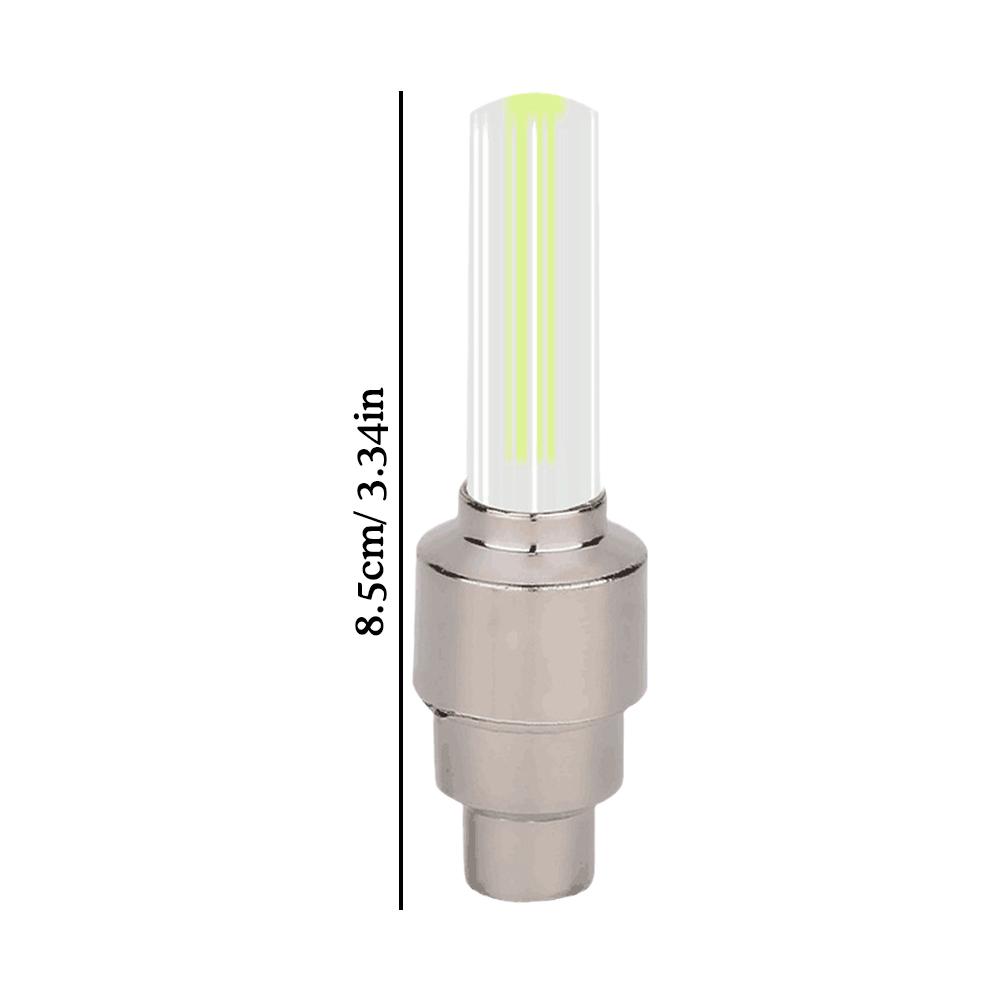 2 pièces néon vélo rayons lumières vélo lumière LED pneu Valve bouchon lampe de poche roue rayon léger voiture moto accessoires
