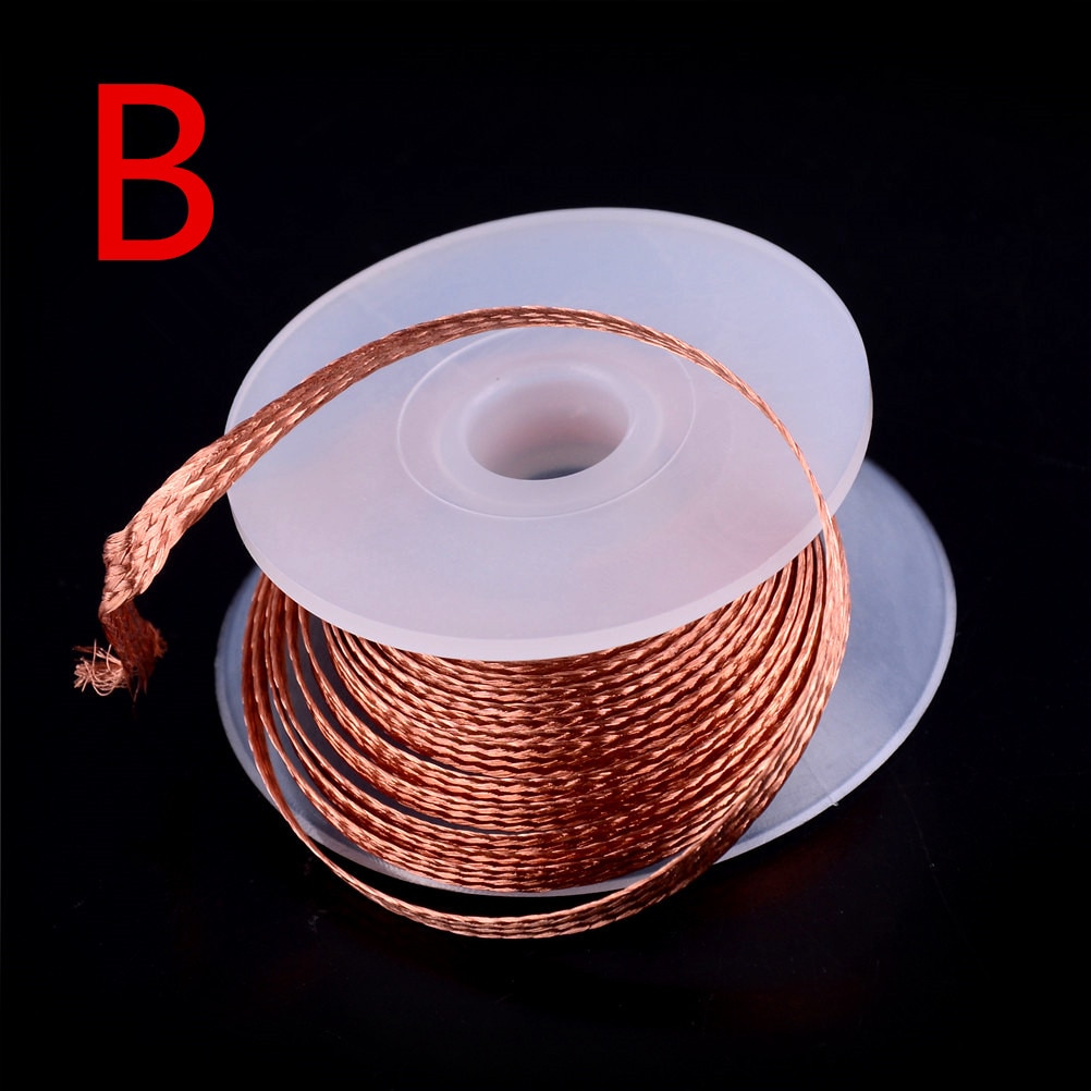 1PC 3.5mm 1.5M dessouder tresse soudure dissolvant mèche fil réparation outil