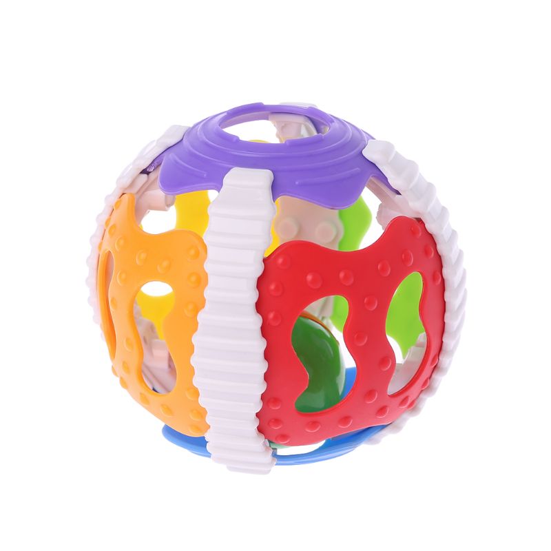 Cascabel-sonajeros de mano para bebés, juguete educativo para actividades con el dedo y pelota