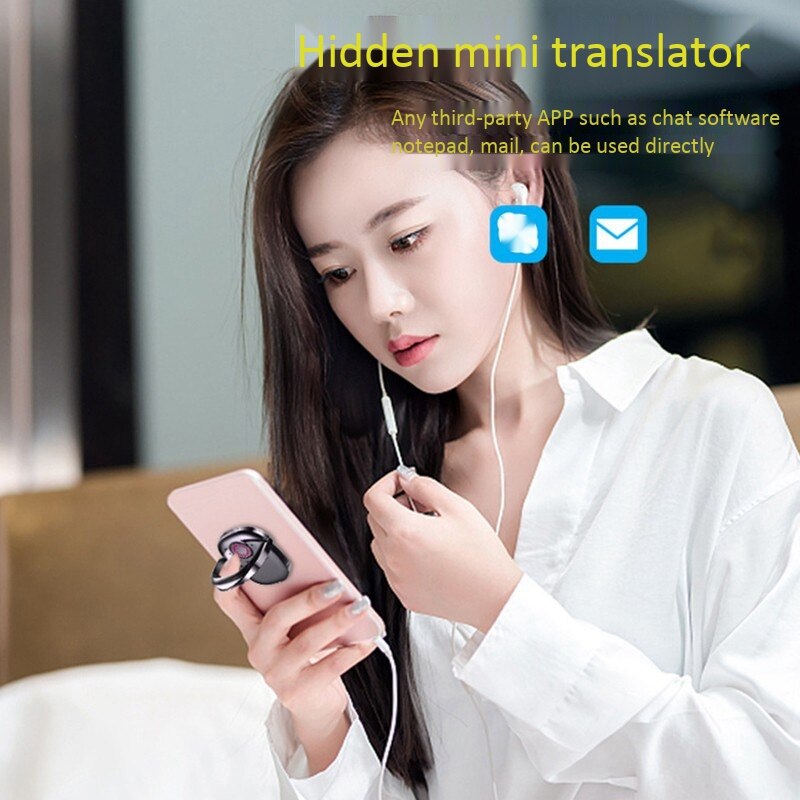 Translator Voice Assistant Voice to Text Multi-Language Intelligent Voice Translation Long Standby Ring Model