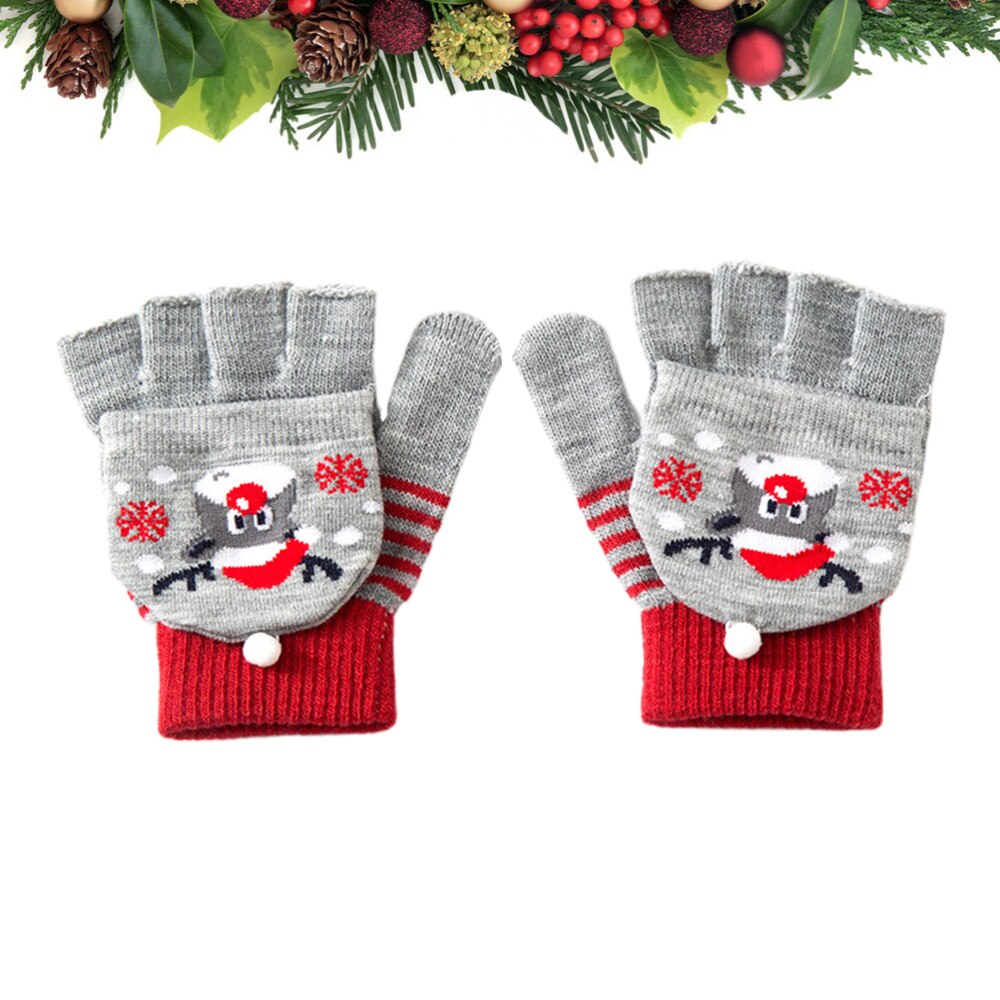 Guantes de invierno adorables para niños, a prueba de viento, para invierno, 1 par