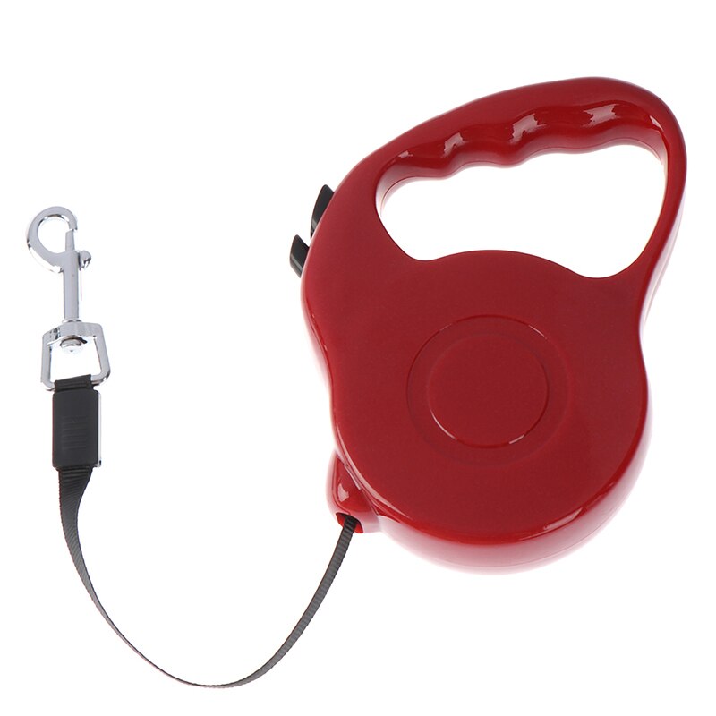 Dog Leash Automatic Retractable Walking Lead Pet Extending Traction Rope 5 color: Red