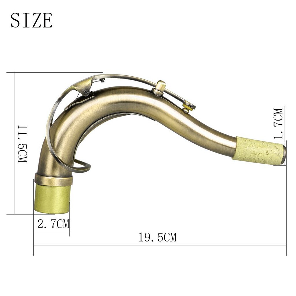 Tenor Voice Saxophone Elbow Bend Neck for Sax Musical Instruments Saxophone Accessories