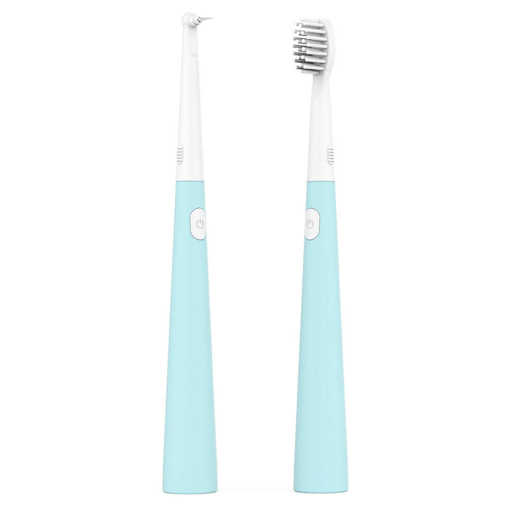 Multifunctionele Dubbele-Head Elektrische Tandenborstel Voor Tandsteen, Tandheelkundige Vlekken, Tandplak, Rook Vlekken, dental Cleaning: 1pc blue