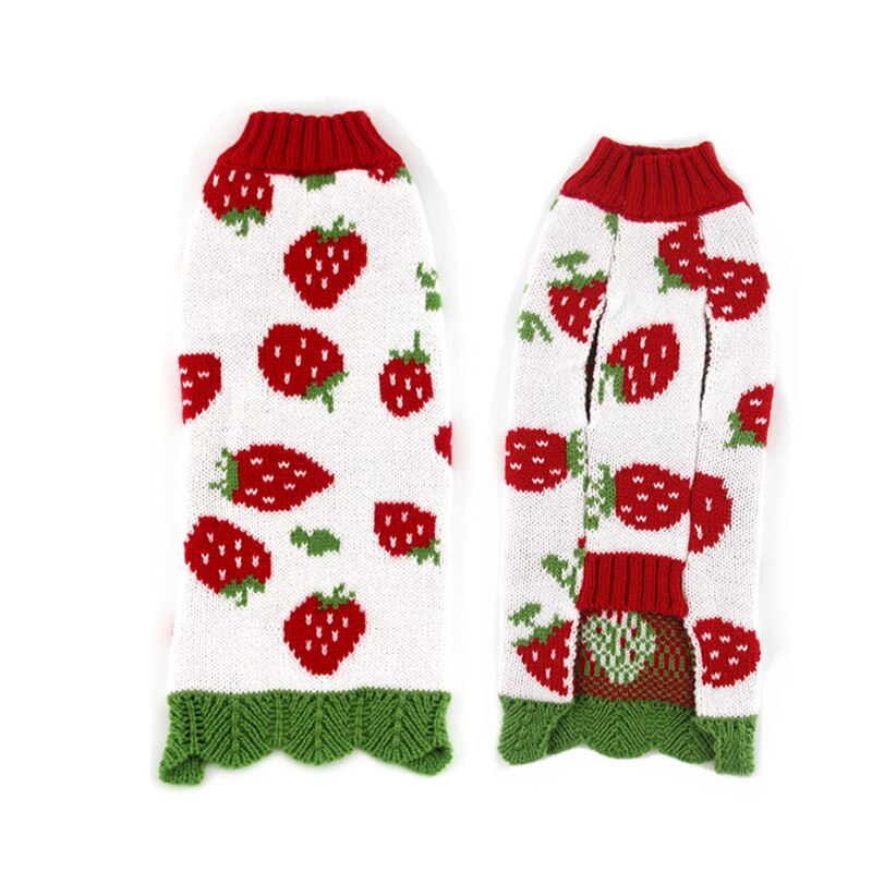 DOGGYZSTYLE Winter Pets Dog Clothes Sweater Knitted Pink Coat Apparel Clothing For Small Puppy Dogs XXS-L