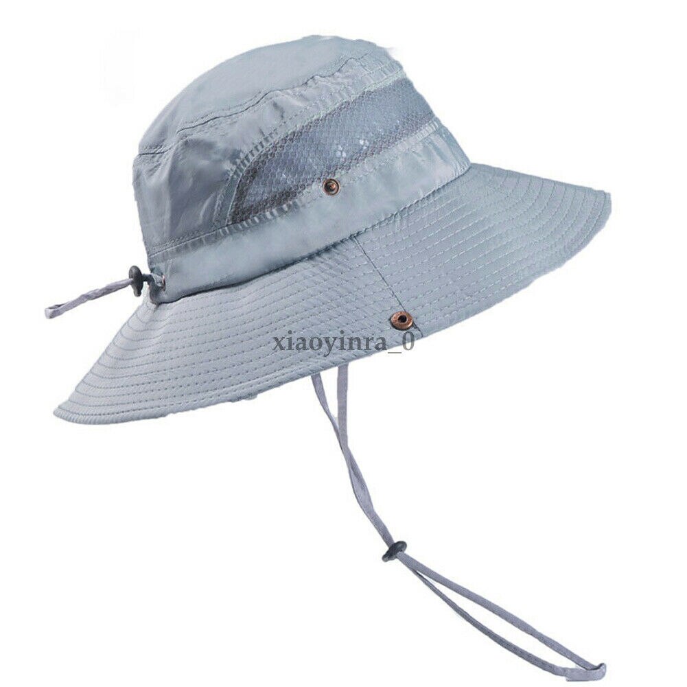 Men Women Arctic Breathable Hat Heatstroke UV Protection Sunshade Cooling Caps: Gray