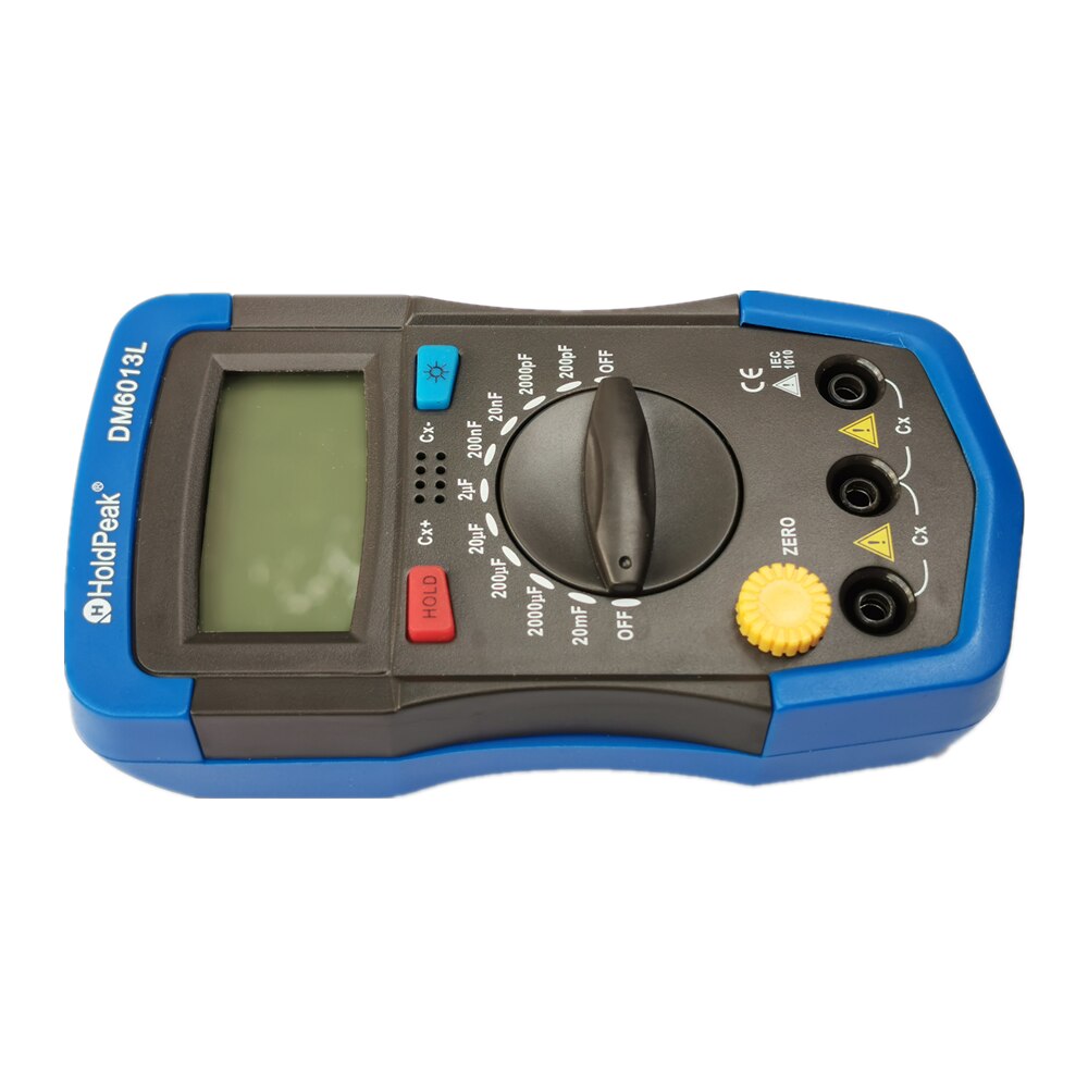 DM6013L Digital Capacitance Meter Capacitor 0-20mF Handheld Electronic Capacitance Tester LCD Backlight