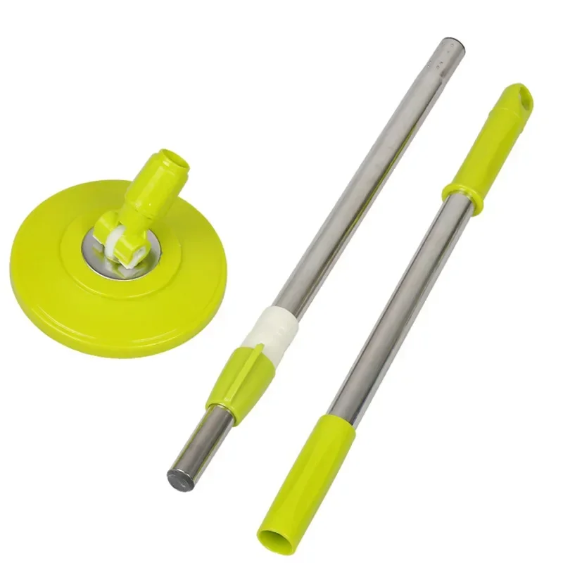 Spin Mop Pole Handle Replacement for Floor 360 Degrees Rotating Floor Mop Pole No Foot Pedal Version Handle Cleaning Tool Kit: green