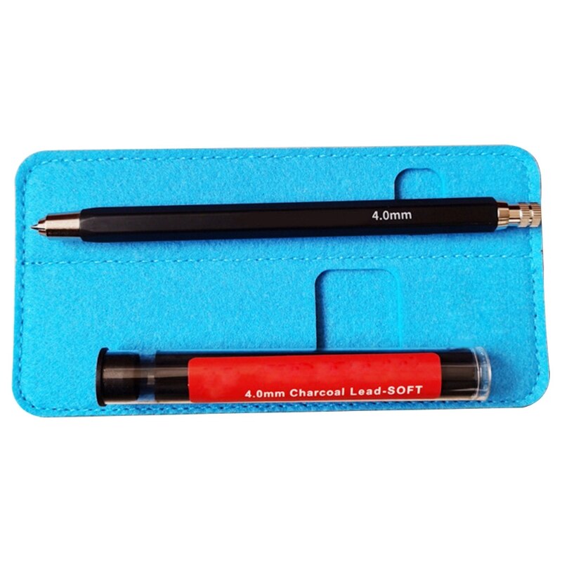 4mm Mechanical Pencil Sketch Drawing Art Pencil Automatic Charcoal Pencils For Students Kids: A