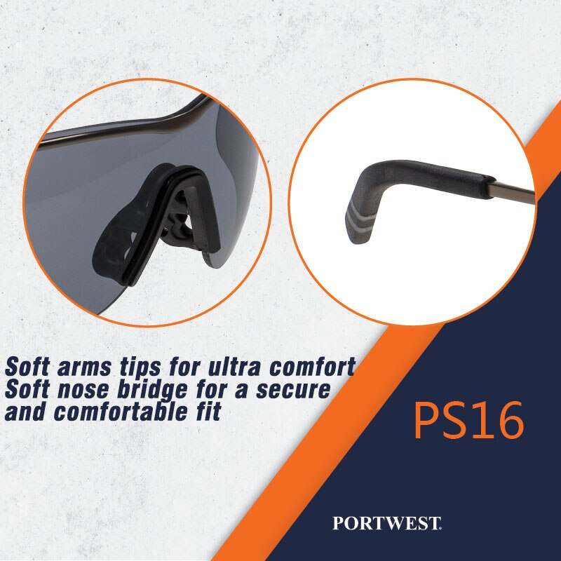 Postwest beskyttelsesbriller anti-ridse, støvtætte og stænksikre tech metal brille uv beskyttelse sikkerhedsbriller