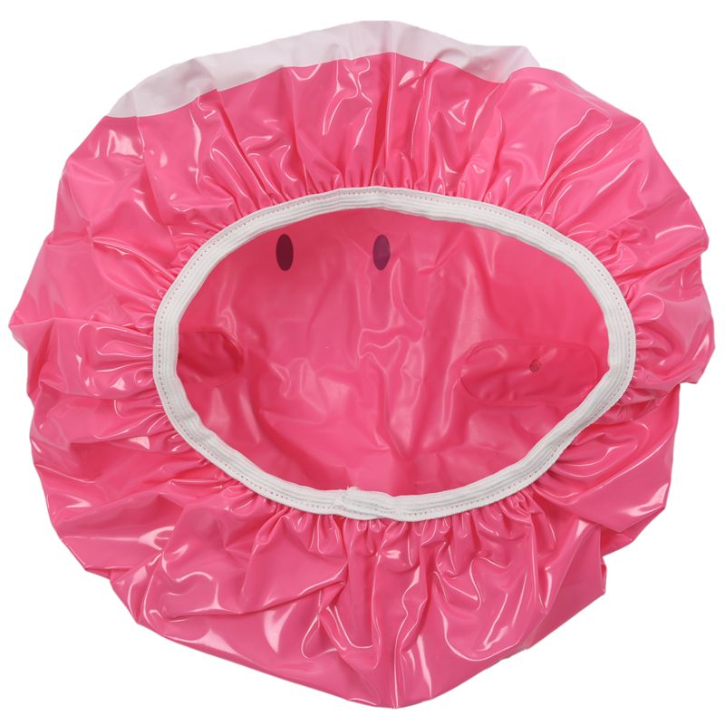 Novelty Animal Waterproof Shower Cap Bath Dry Hair Cover Protector Hat Pink