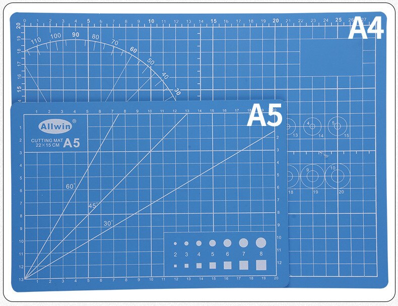 A4 A5 PVC Cutting Mat Workbench Patchwork Cut Pad Sewing Manual DIY Knife Engraving Leather Cutting Board Single Side Underlay
