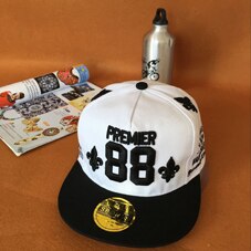 basketbal 88 zwart/wit Nummer rand verstelbare baseball snapback hoeden voor mannen en vrouwen hip hop katoen heren /vrouwen zonnekap: 3