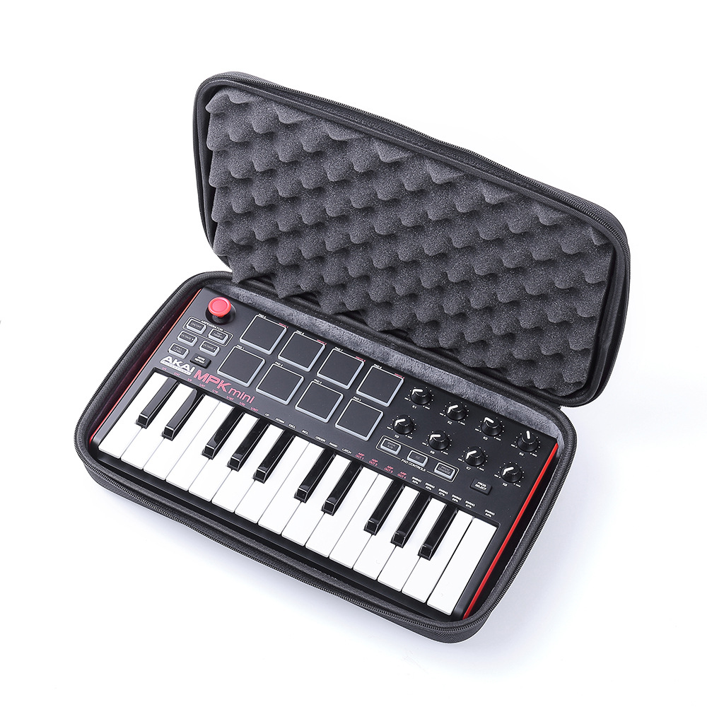 Travel Case for Akai MPK Mini MKII &MPK Mini Play |25-Key Ultra-Portable USB MIDI Drum Pad&Keyboard Controller