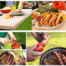 Cortador de linguiça para cachorro, rotação para cortar cachorro quente, churrasco, ferramenta para cozinha
