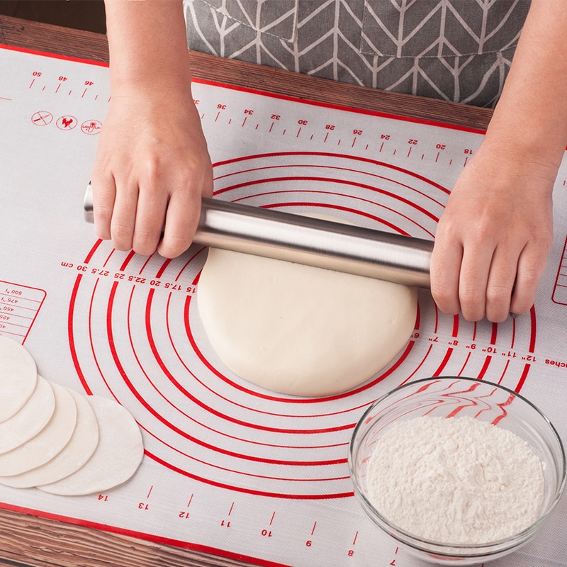 60*40 cm Tafel Siliconen Bakken Matten Deeg Rollen En Snijden Pad Pizza Deeg Fondant Cake Gebak Gereedschap