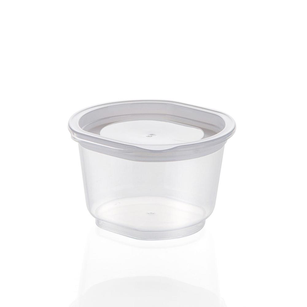 OTHERHOUSE 1Pc Kitchen Storage Containers Clear Plastic Container Candy Food Storage Jar Sealed Bottle Refrigerator Organizer: 250ml
