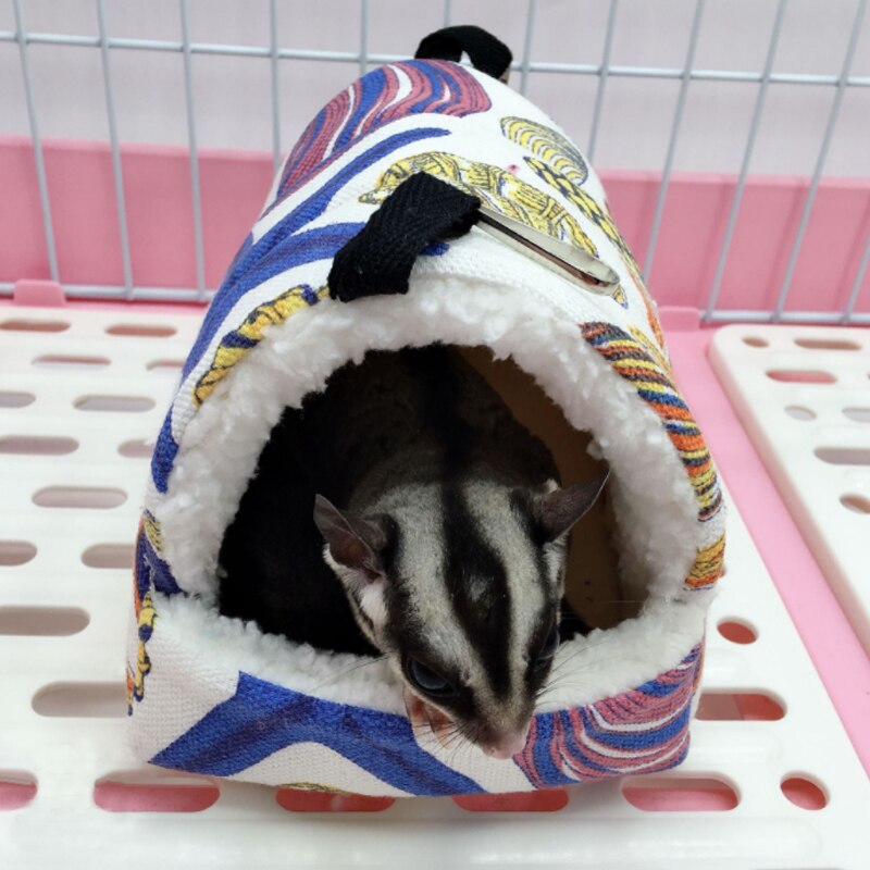 Maison suspendue en polaire, petit animal domestique, voile de sucre, écureuil, cage à cochon d&#39;inde, nouvelle , lit de couchage, hamac pour Hamster