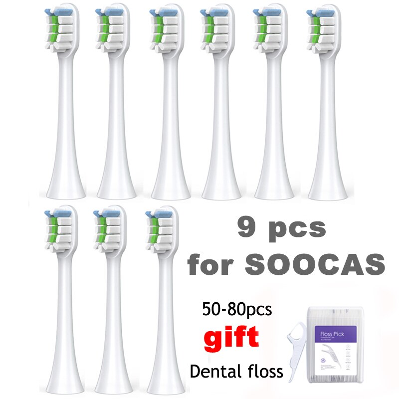 Głowice szczoteczki robić zębów dla Xiaomi Soocas X3/X3U zamiennik dla O czysty X/ZI/jeden elektryczne końcówki robić szczoteczki Dropshipping: 9WS