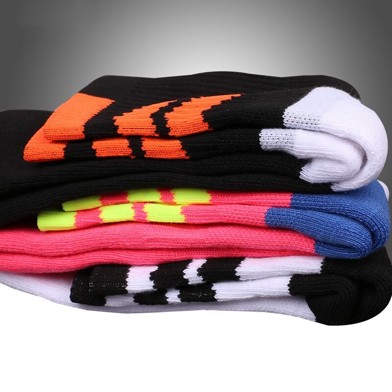 Unisex 1 par utendørs sportssokker basketball fotball sport flere farger tykkede termiske vintersokker