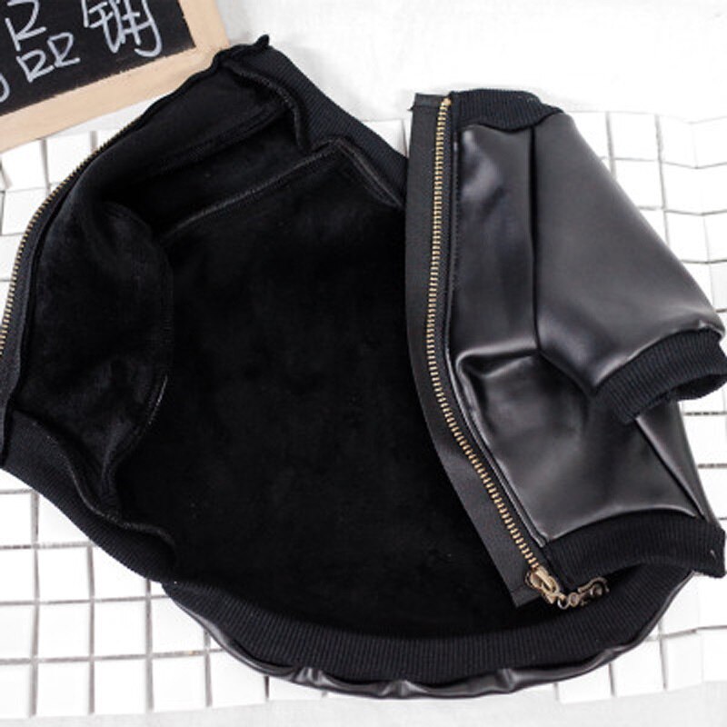 SUPREPET-ropa moderna para perro, chaqueta de cuero PU para perro Bulldog francés, ropa para cachorro, chaqueta de motocicleta para perro, abrigo para perro