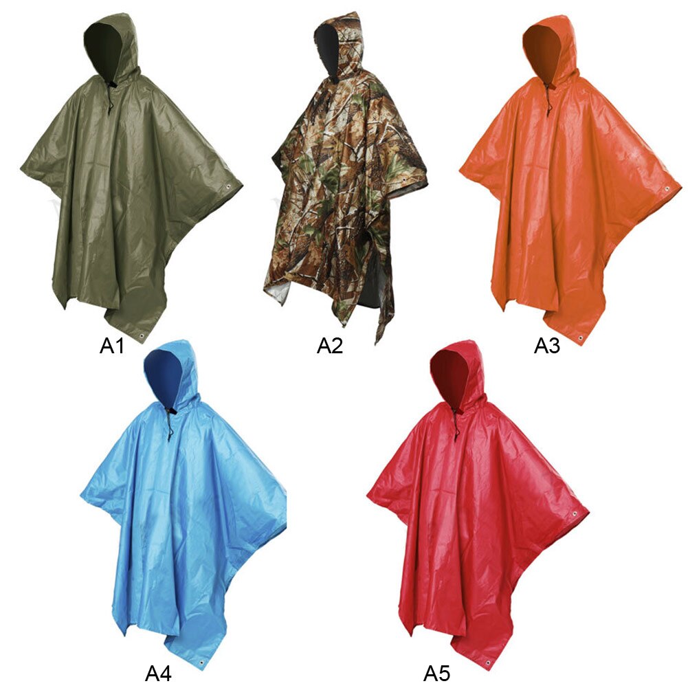 Wasserdicht Einteiliges Regen Mantel Poncho Cape Plane für Camping Wandern Multifunktionale Regen Mantel